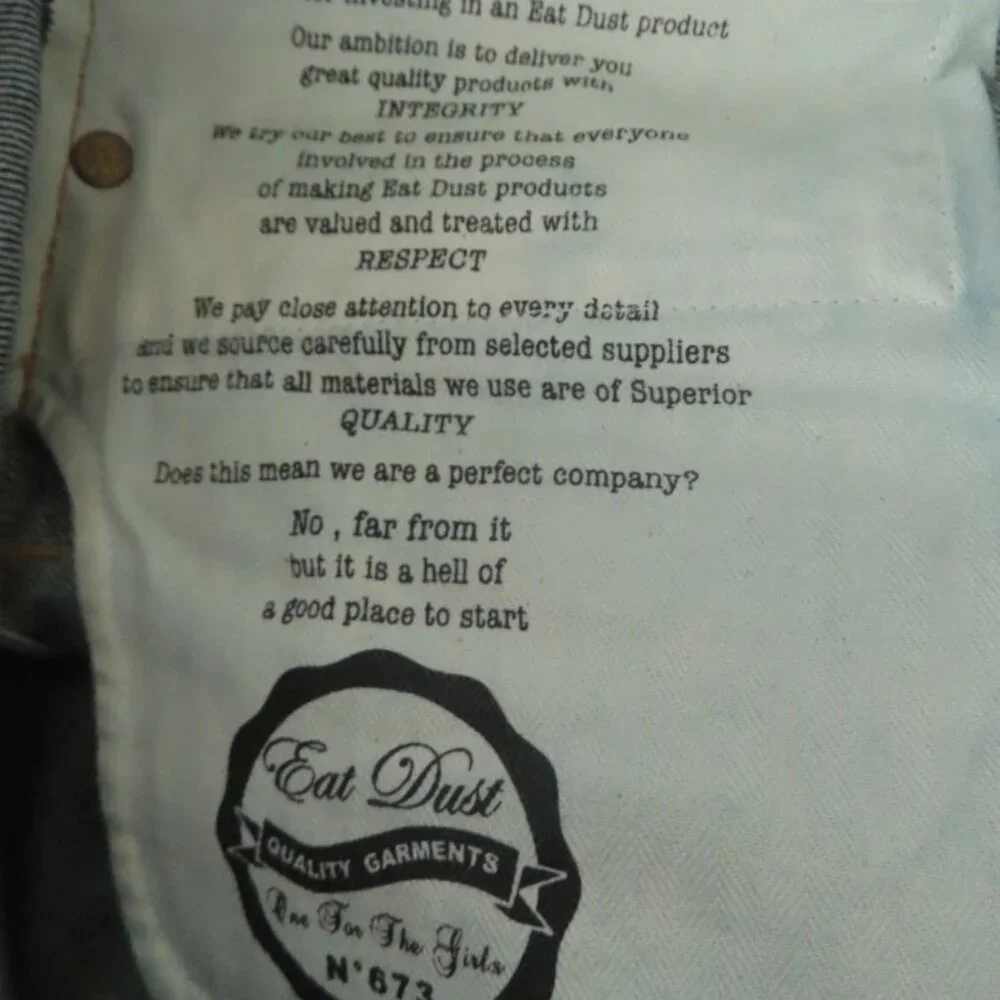 Girls of Dust Patty Boy Selvedge ECO Denim 29" - Picture 6 of 6